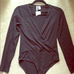 long sleeve black bodysuit